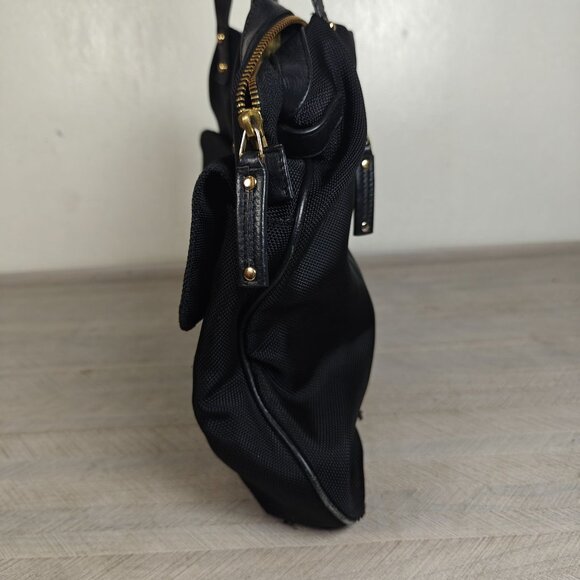 Jean Pierre Klifa For Anteprima-Nueve Black Nylon Shopper Tote Bag Large - Picture 9 of 10